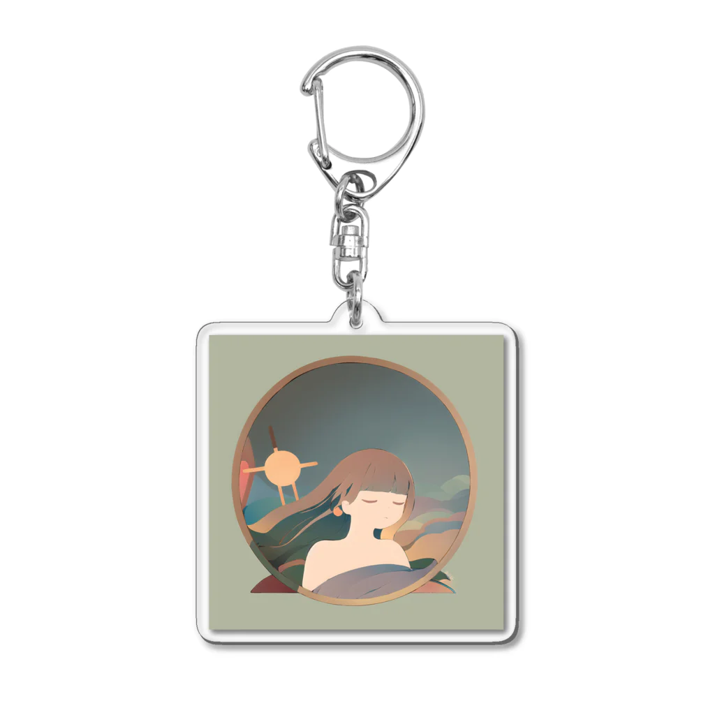 AO's SHOPのgirl Acrylic Key Chain