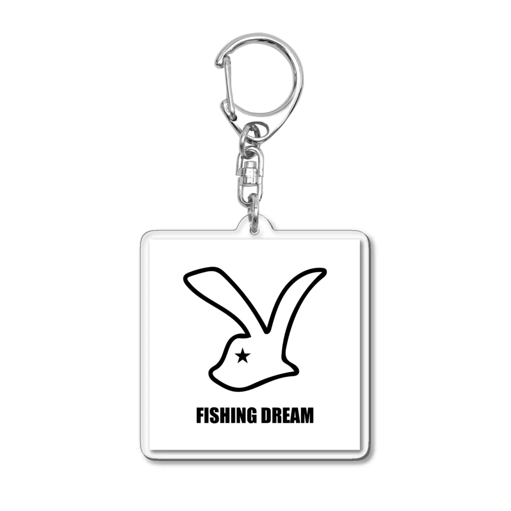 海よりのバサーの尺ラビット Acrylic Key Chain