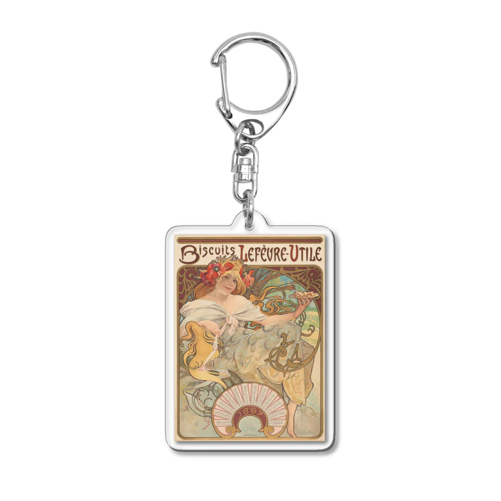 世界美術商店のルフェーヴル=ユティル・ビスケット / Biscuits Lefèvre-Utile Acrylic Key Chain