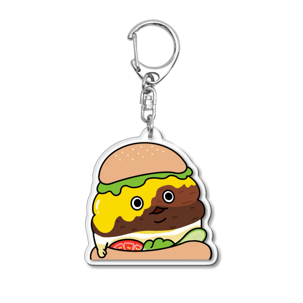 ちゅい🍎End of Food🍎のEnd of Food ハンバーガー Acrylic Key Chain