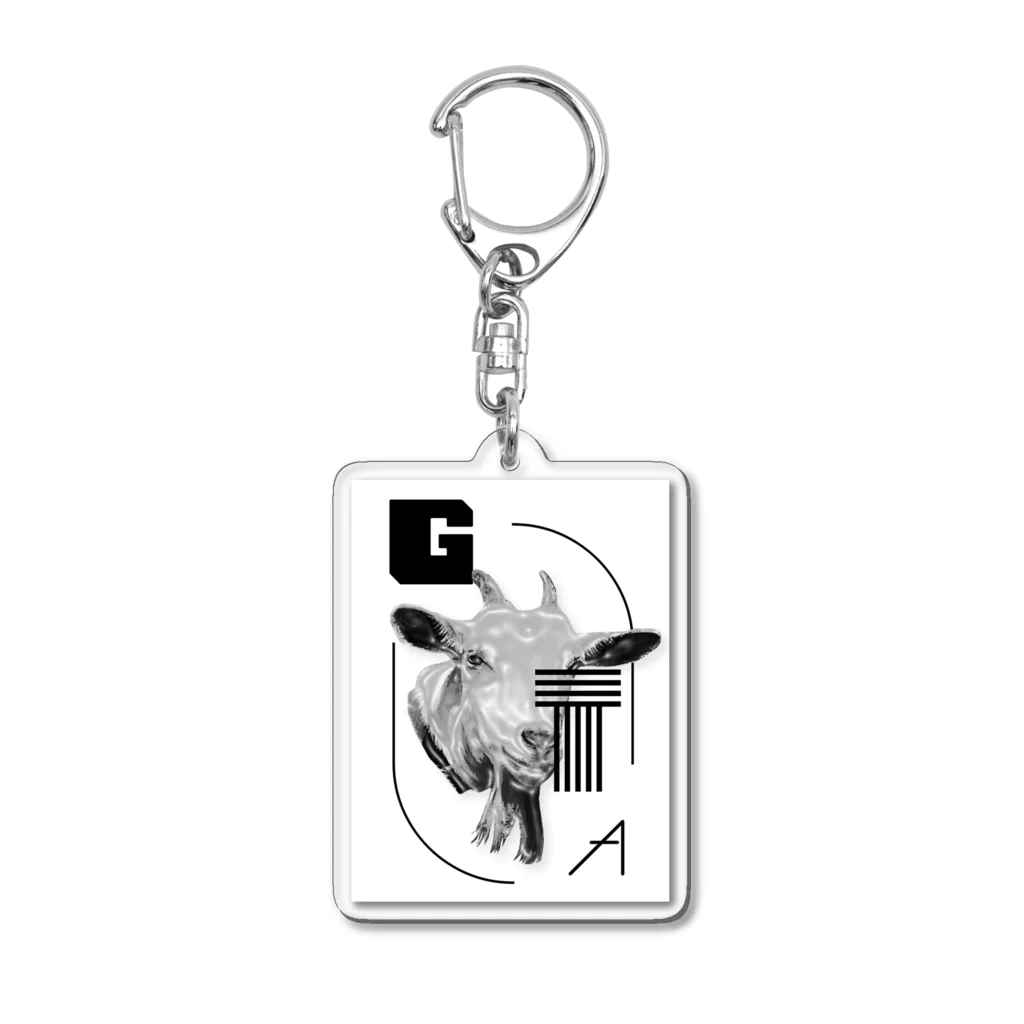 AimerDesignのふれあいやギーズ　こゆき３ Acrylic Key Chain