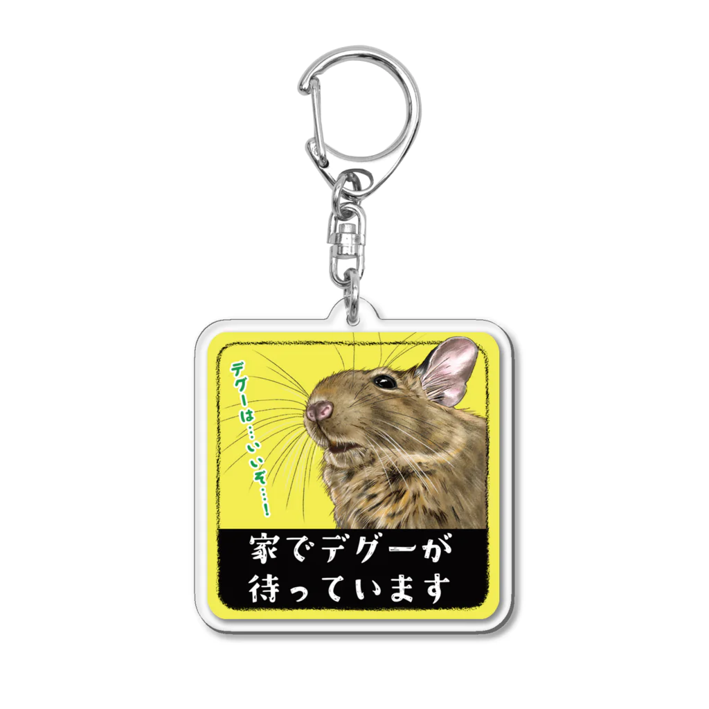 a.m　factoryの家でデグーが待ってまいます Acrylic Key Chain