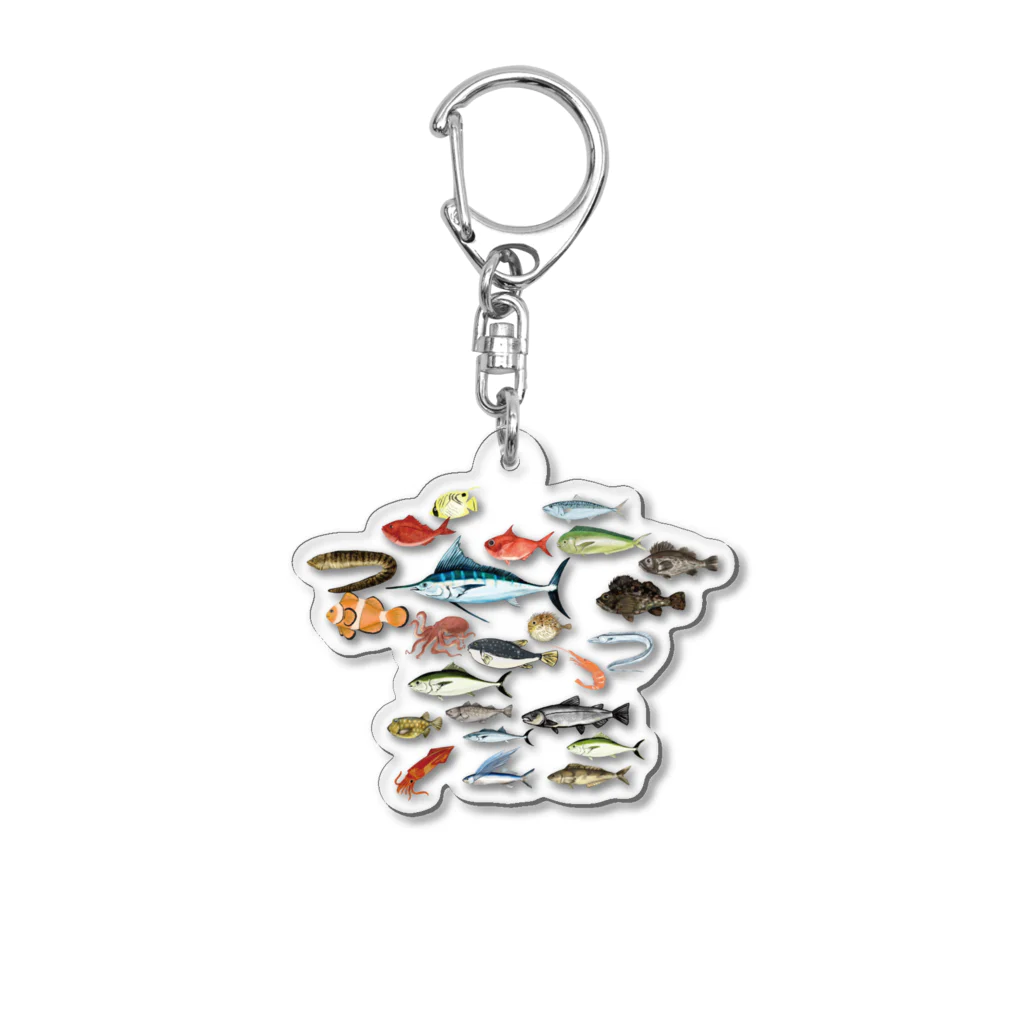 海の魚柄グッズ / chicodeza by suzuri ( chicodeza )のアクリル