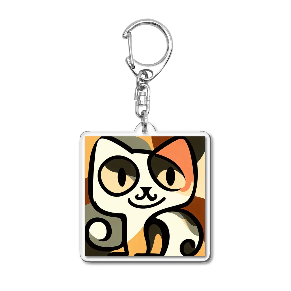 T2 Mysterious Painter's ShopのMysterious Cat Acrylic Key Chain