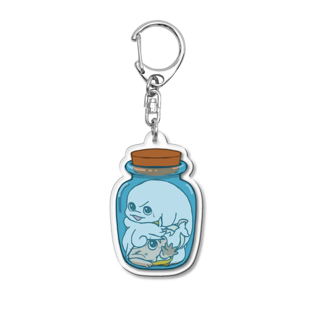 まろやか海の家のビンの中のまろやか Acrylic Key Chain