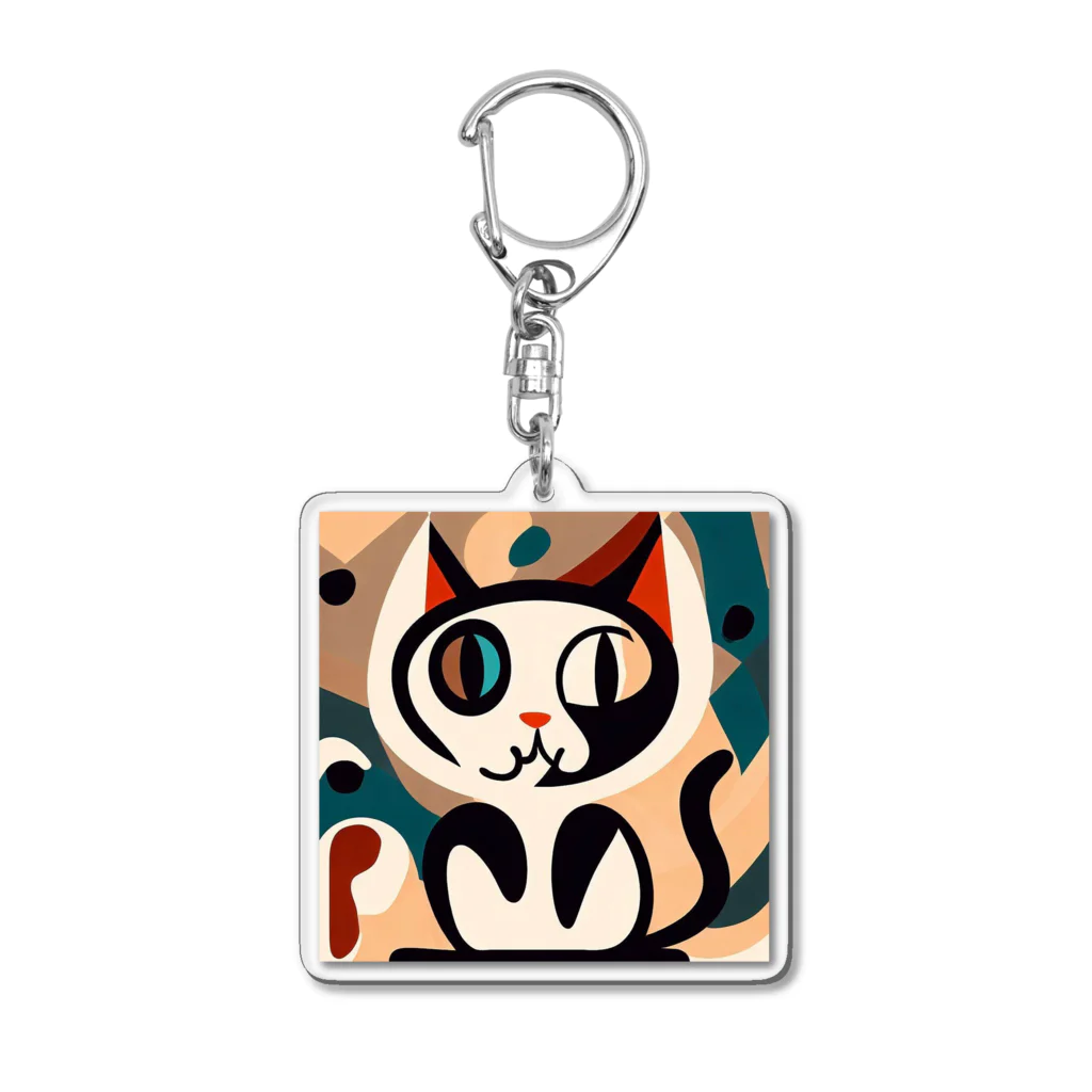 T2 Mysterious Painter's ShopのMysterious Cat Acrylic Key Chain