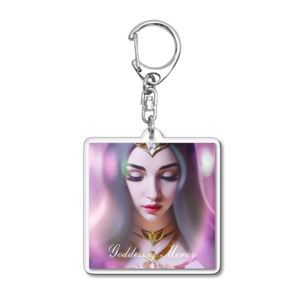 💖宇宙整体♪🌈♪こころからだチャンネル♪💖のuniversal Princess〜Goddess of Mercy〜 Acrylic Key Chain