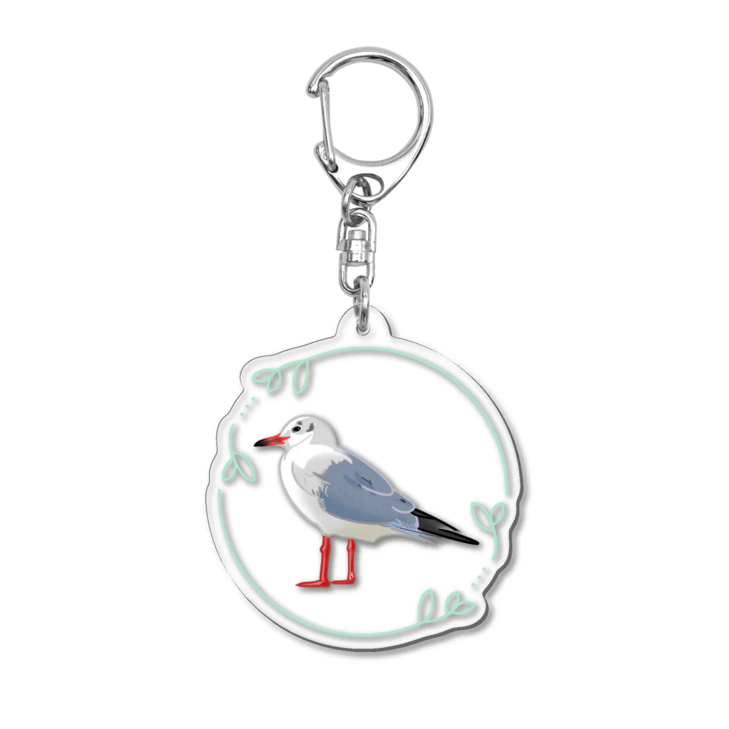 やちよ｜リアル鳥イラストのユリカモメさん Acrylic Key Chain