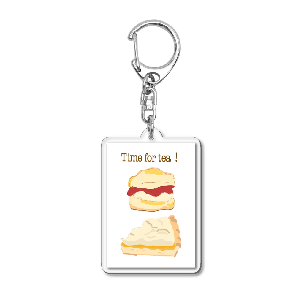 ゆきの絵です。のティータイム！ Acrylic Key Chain