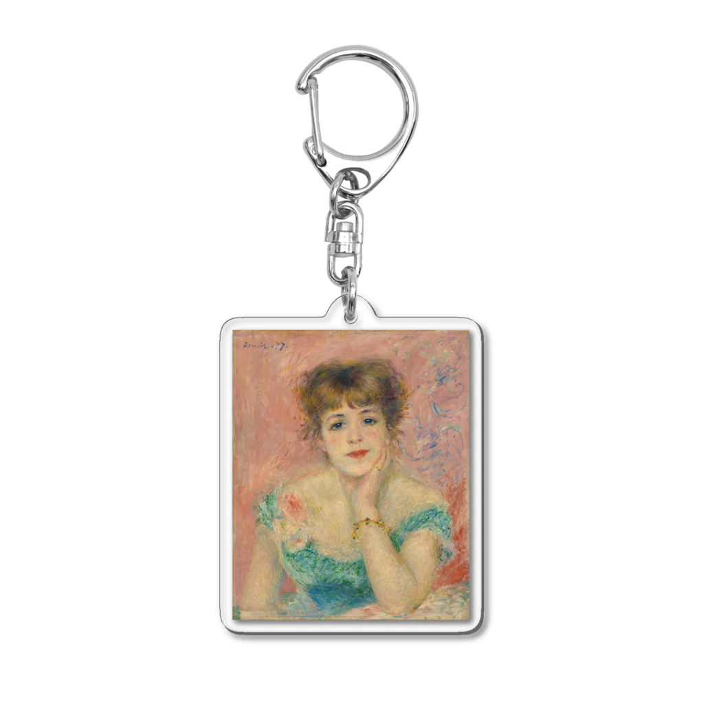 世界美術商店の女優ジャンヌ・サマリーの肖像 / Portrait of the Actress Jeanne Samary Acrylic Key Chain