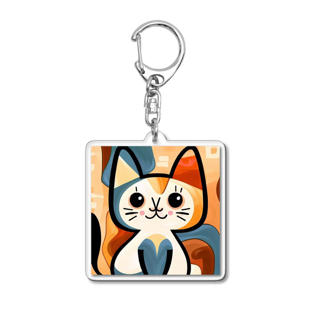 T2 Mysterious Painter's ShopのMysterious Cat Acrylic Key Chain