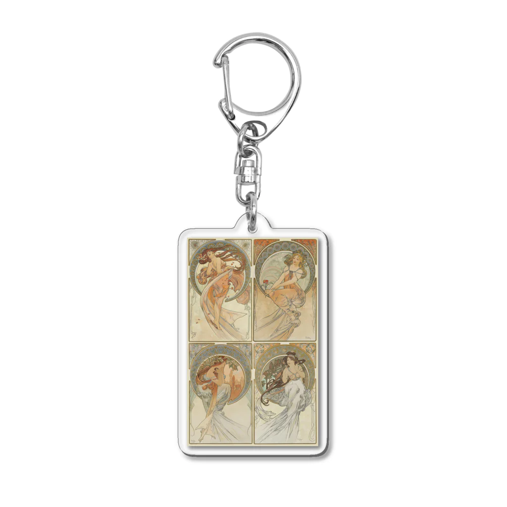 世界美術商店の四芸術 / The Four Arts Acrylic Key Chain