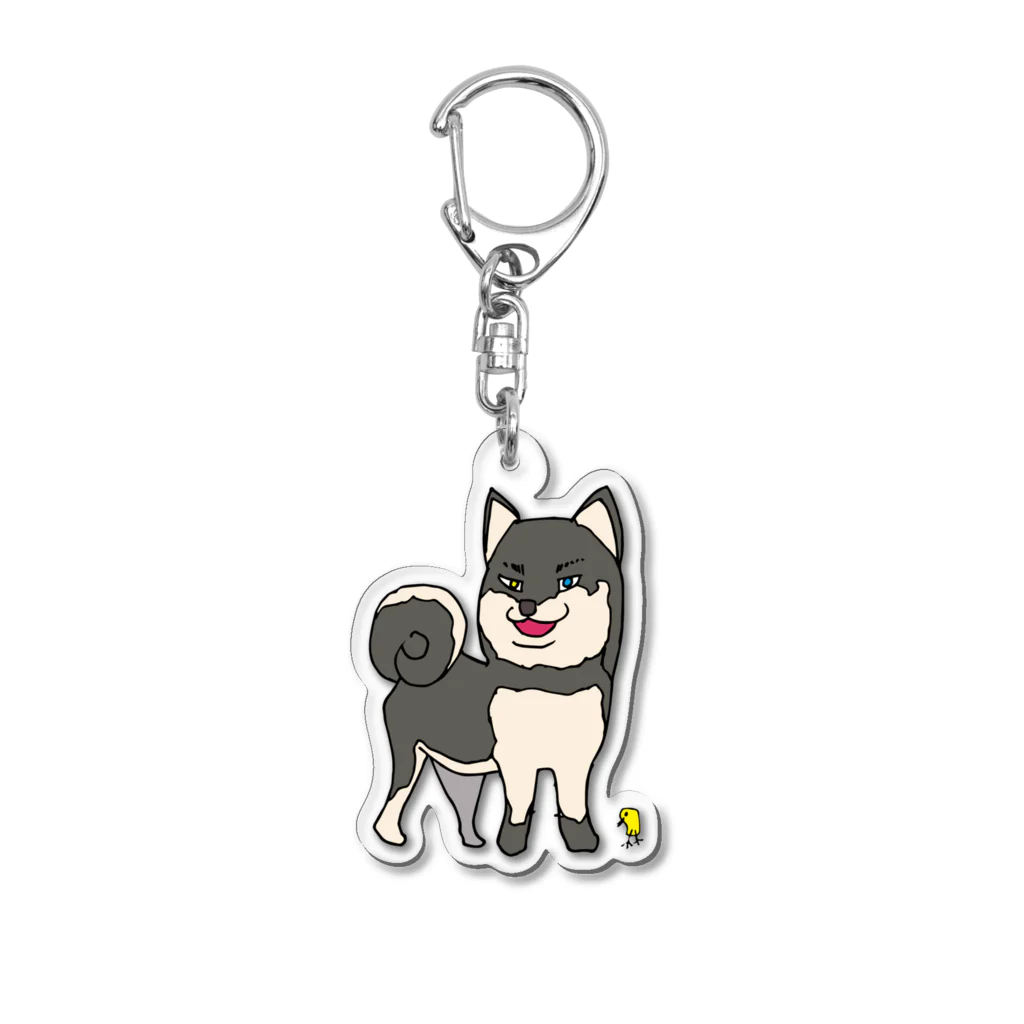 NANNANOーナンナノーのDOG&BIRD アクリルキーホルダー