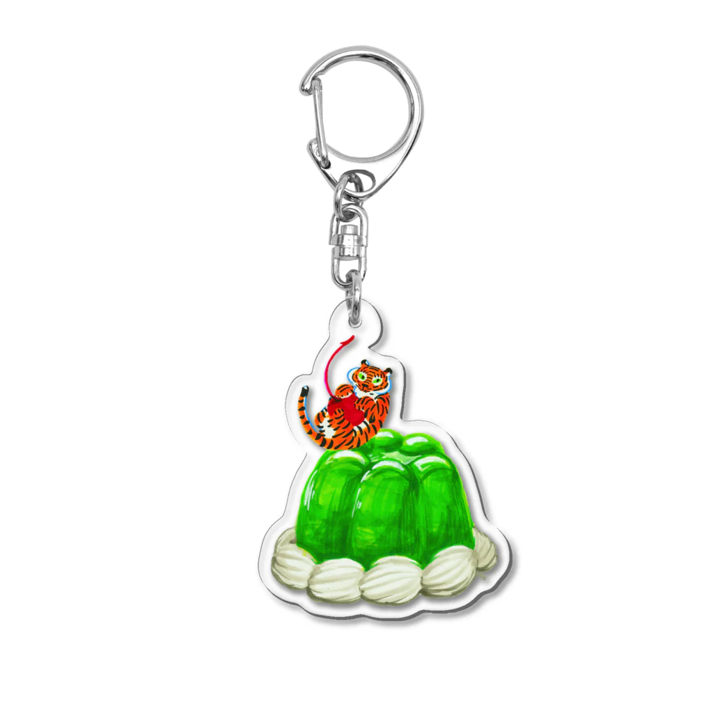 segasworksのゼリーとトラちゃん Acrylic Key Chain