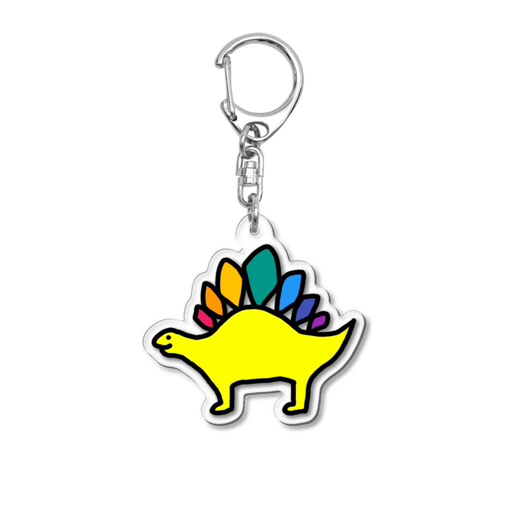 liliumのにじいろステゴサウルス Acrylic Key Chain