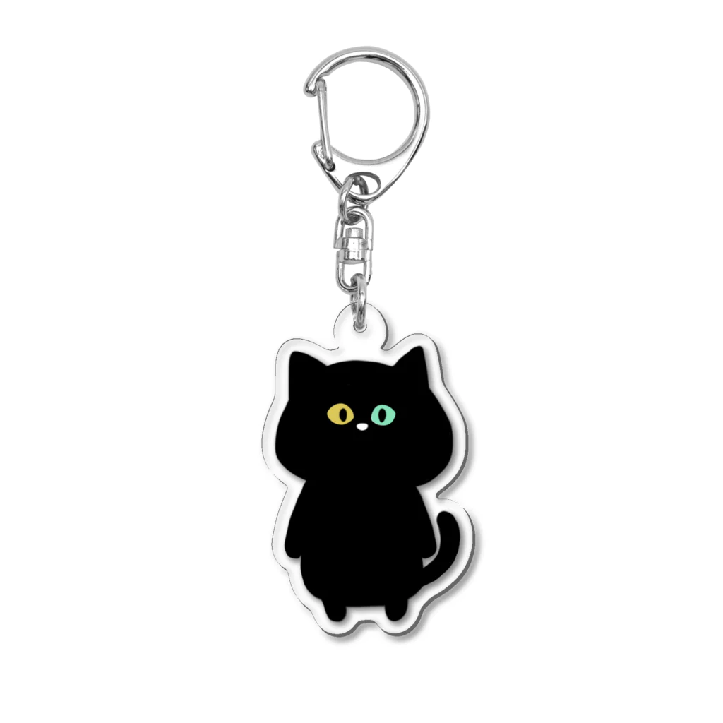 ネムうまるの黒猫 しじみさん アクキー Acrylic Key Chain