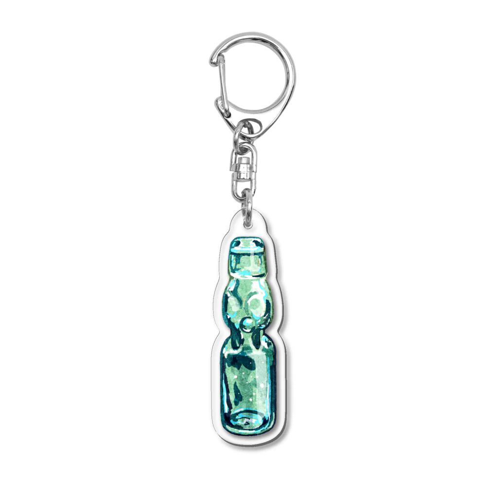 studio26のラムネ（飲みかけ） Acrylic Key Chain