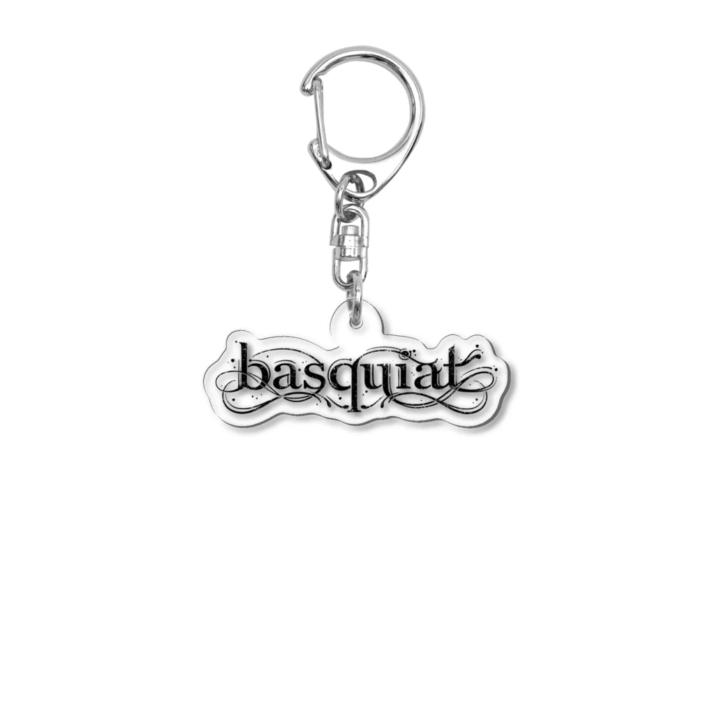 ino-basquiatのbasquiat white Acrylic Key Chain