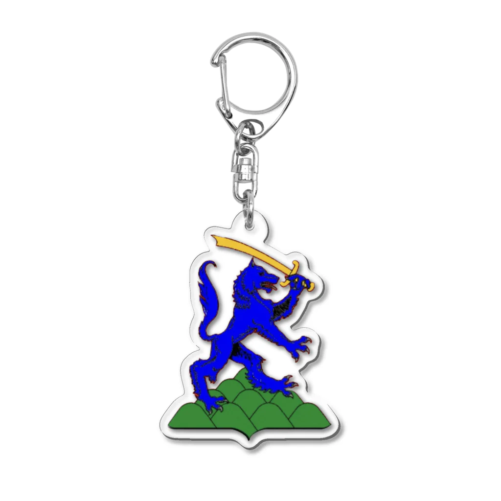 Jarjayesのブルーライオンエペ Acrylic Key Chain