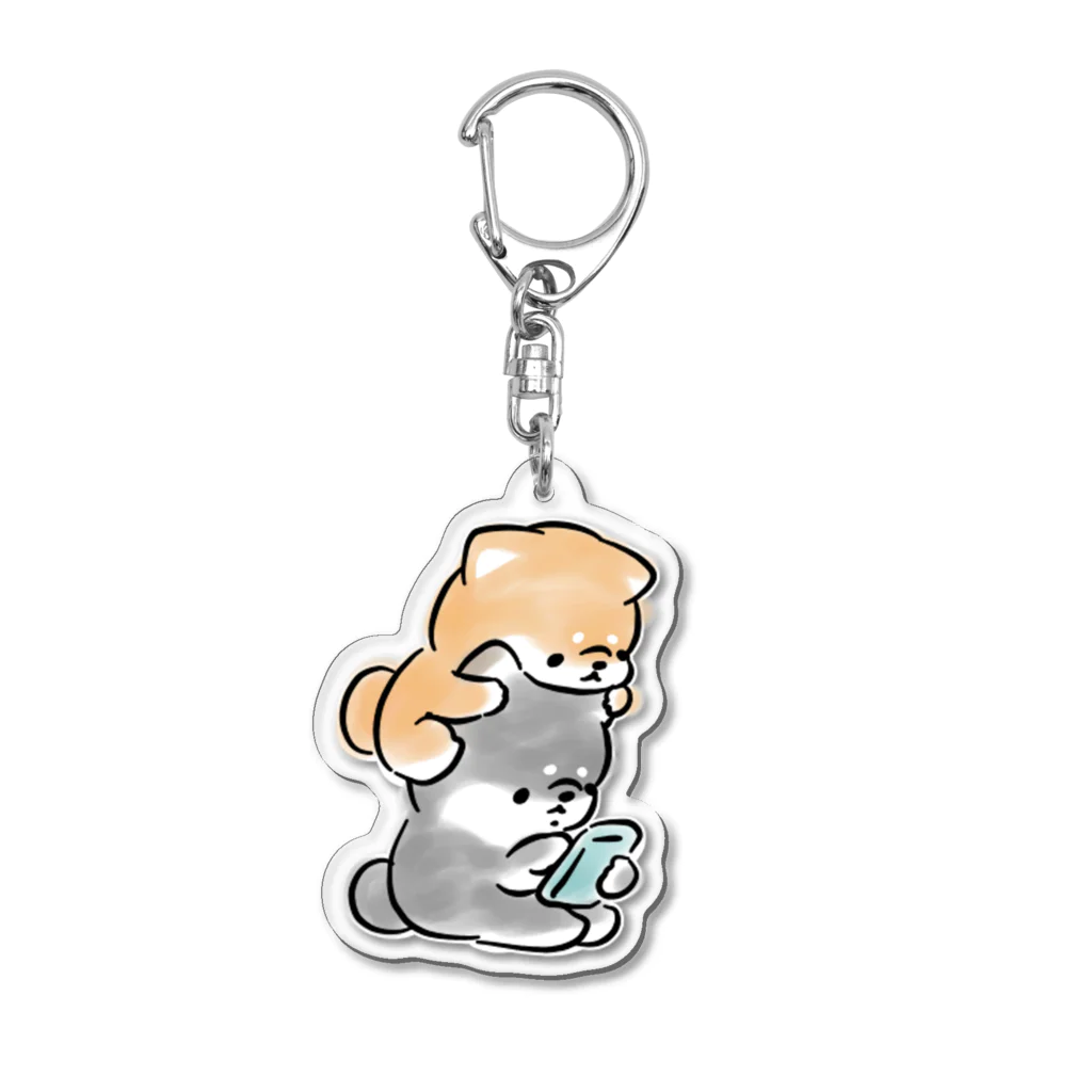 ほんわかしばいぬのほんわかしばいぬ(スマホ) Acrylic Key Chain