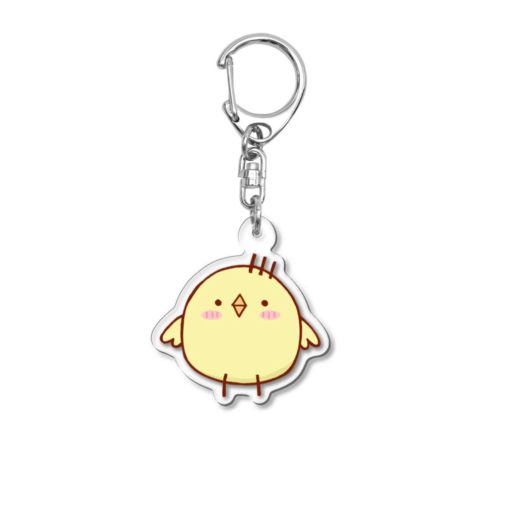 親鳥えぬのゆるいひよこ Acrylic Key Chain