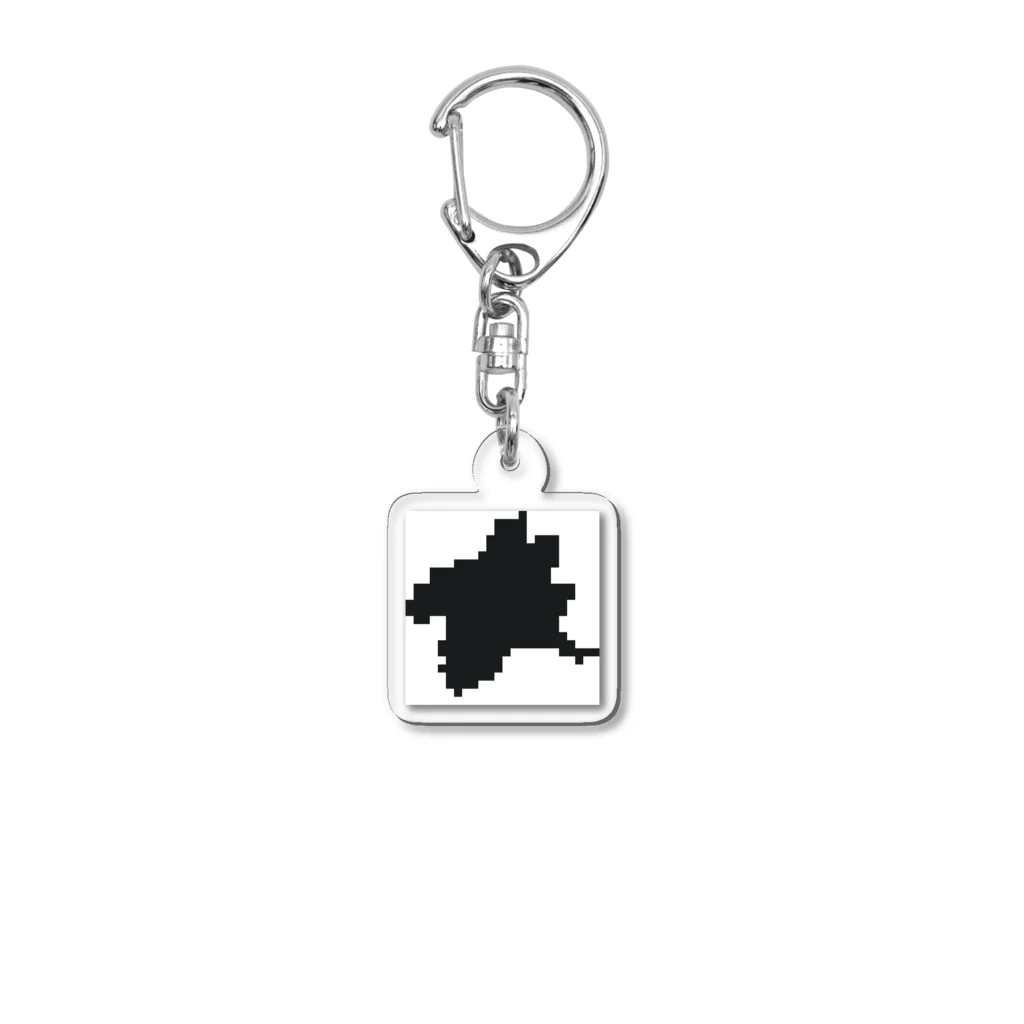 ドット絵ぐんまのドット絵ぐんま24 ブラック Acrylic Key Chain