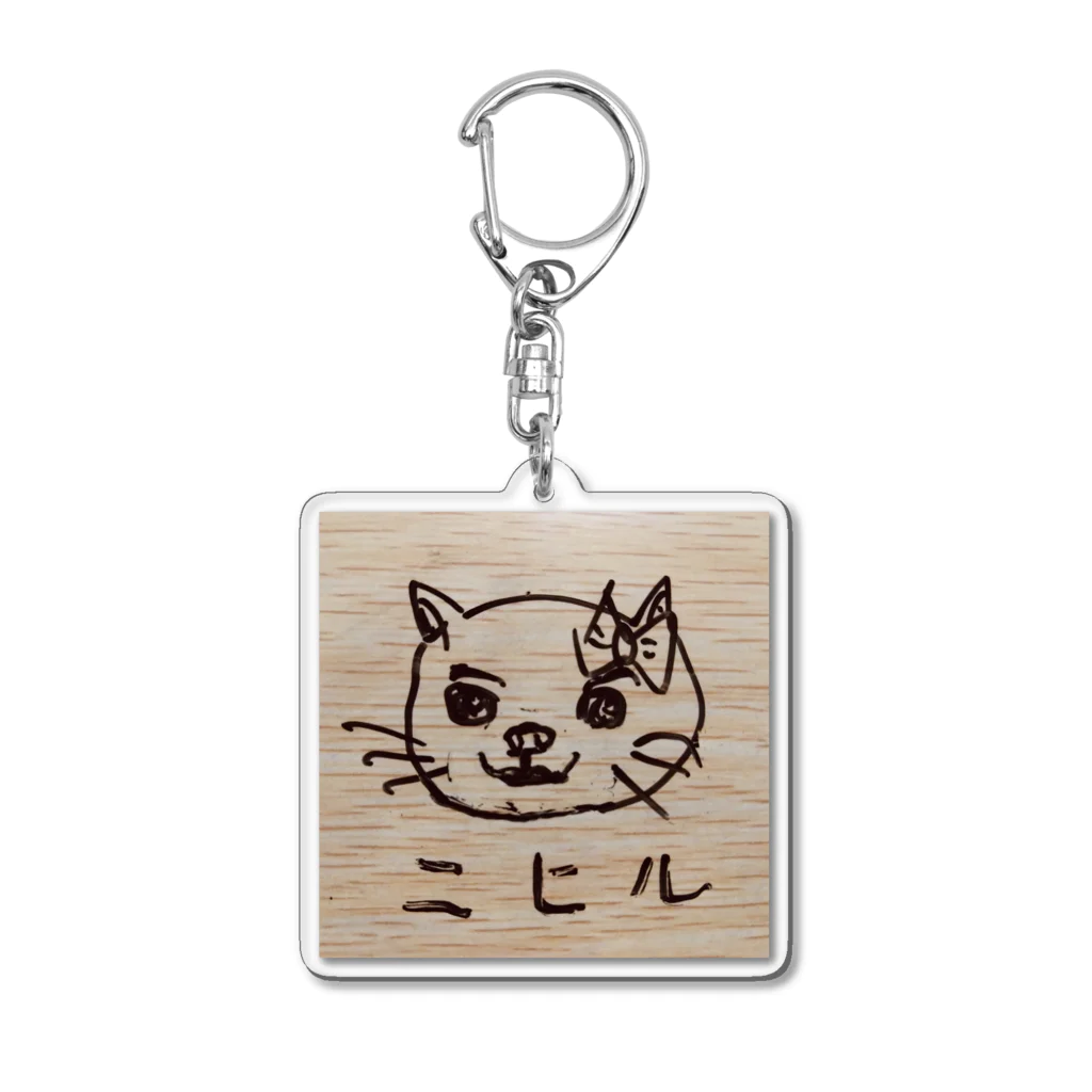 ニヒルシリーズ屋さんのニヒル猫 Acrylic Key Chain