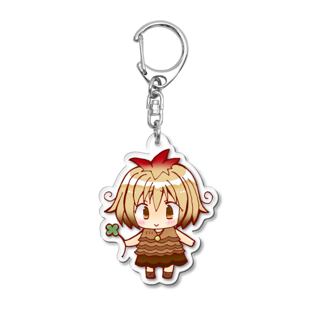 親鳥えぬの比内地鶏のひないちゃん Acrylic Key Chain