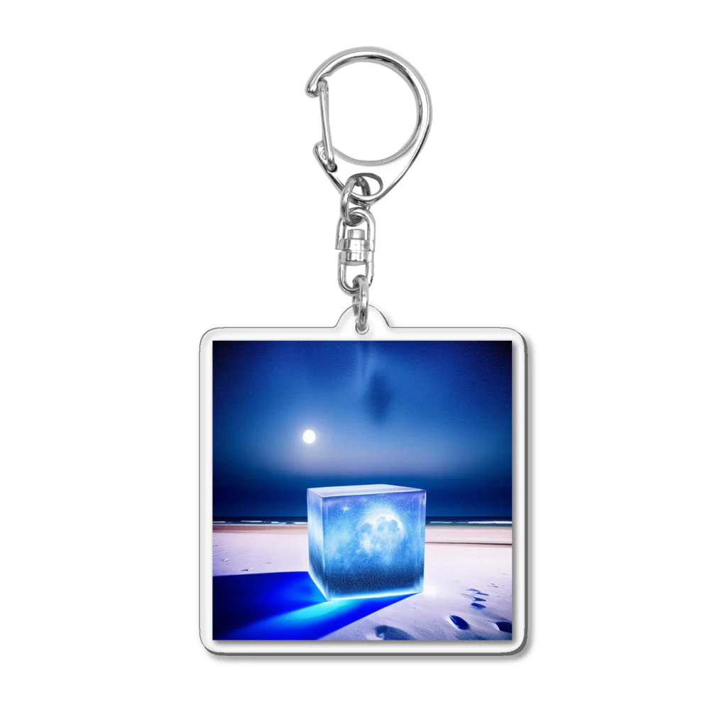 cube3のこの星を護り切ったcube（The cube that protected this planet） Acrylic Key Chain