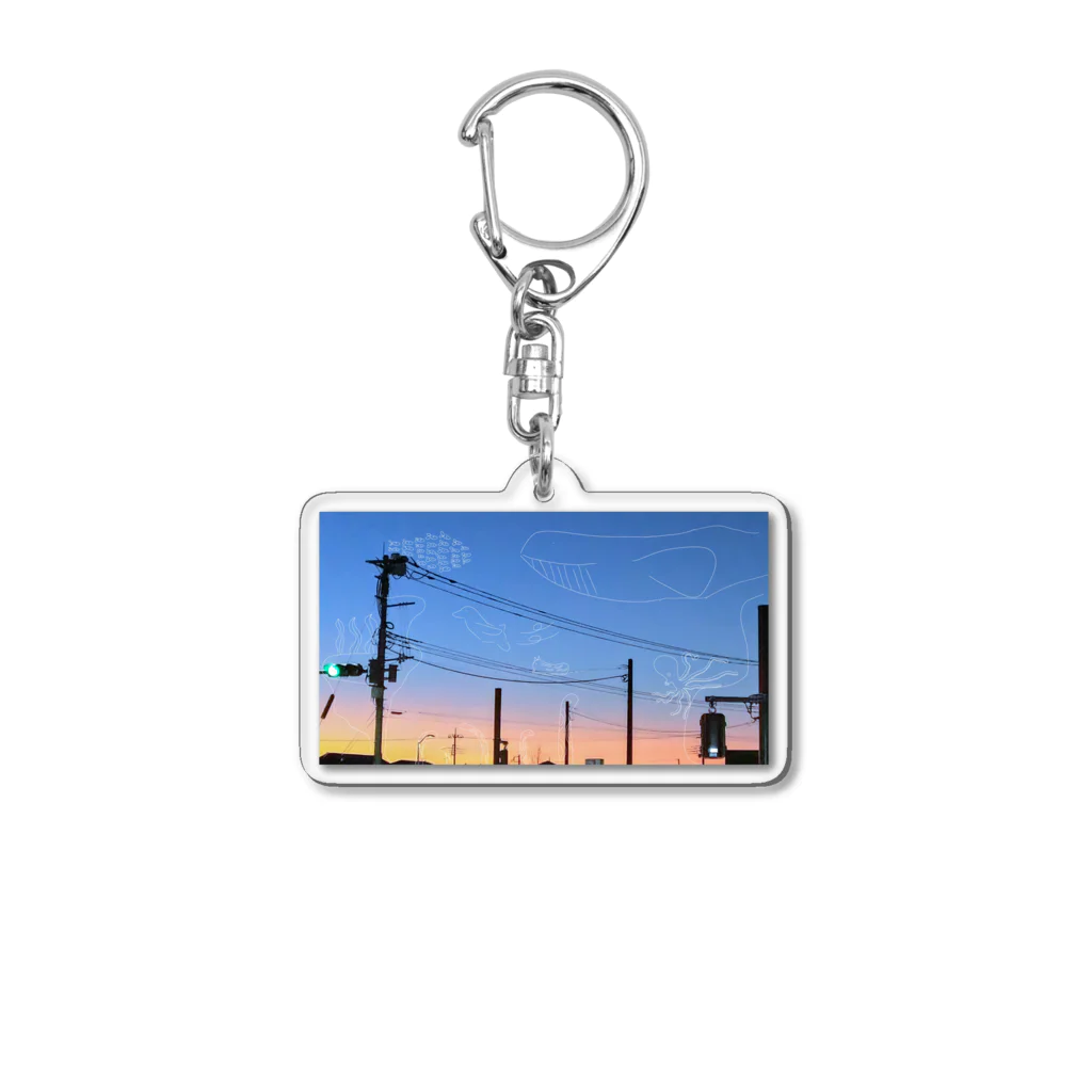 ミツバポメワーノの空の水底 Acrylic Key Chain