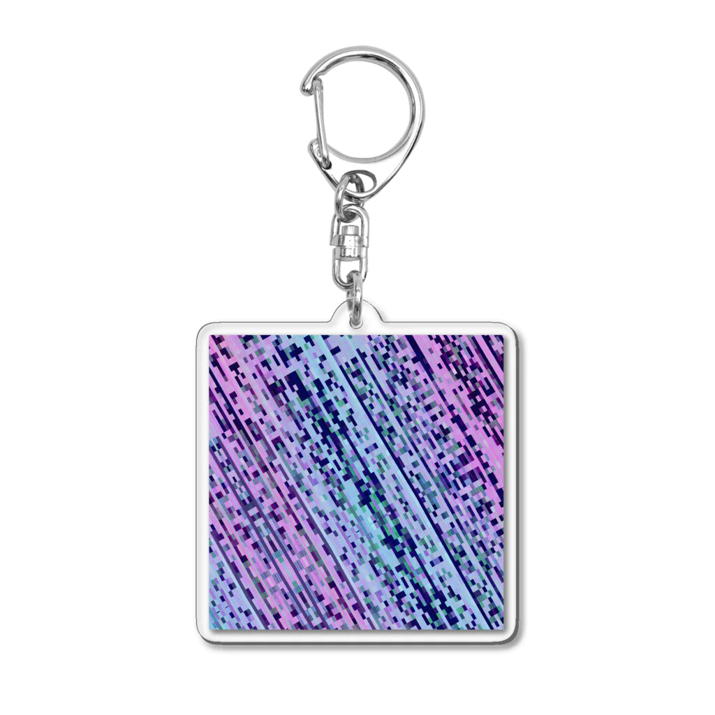 水草の梅雨の雨風 Acrylic Key Chain