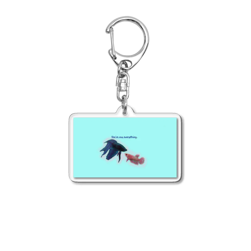 ♡BE HAPPY♡の恋する魚たち Acrylic Key Chain