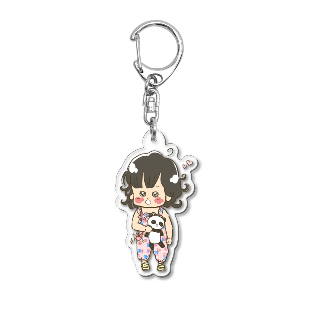 あかちゃんぽんぽんのひなこ Acrylic Key Chain