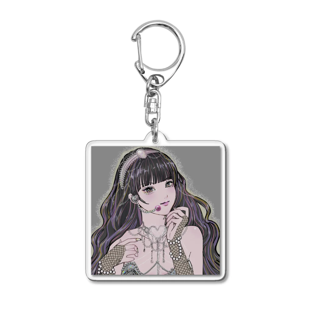 MIORI STOREのアイドルちゃん(黒) アクリルキーホルダー