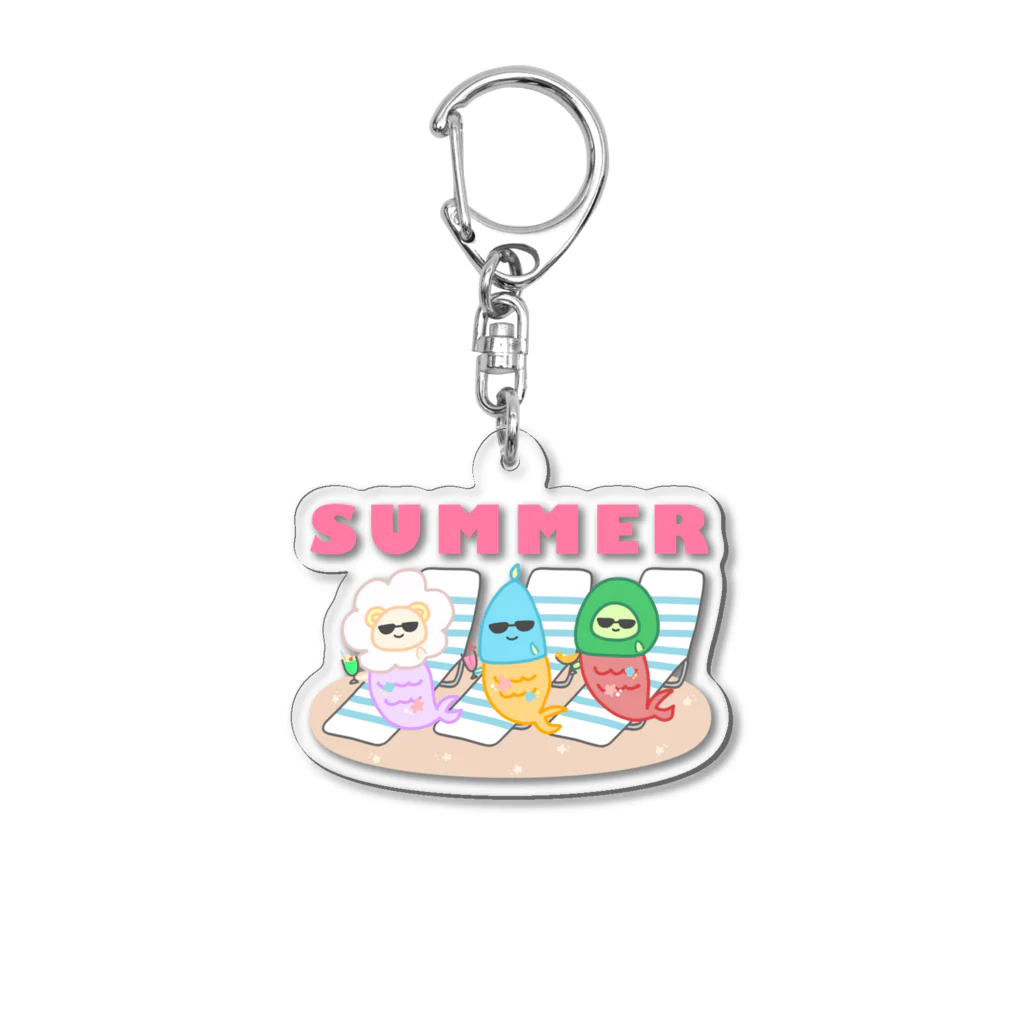 しゃけたまーけっとのマーメイド！ぴちぱ〜SUMMER〜 アクリルキーホルダー