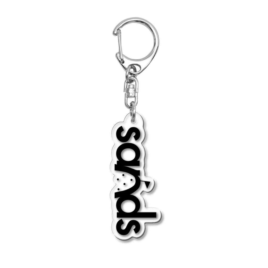 sands商店 SUZURI店のロゴ(黒)アクリルキーホルダー Acrylic Key Chain