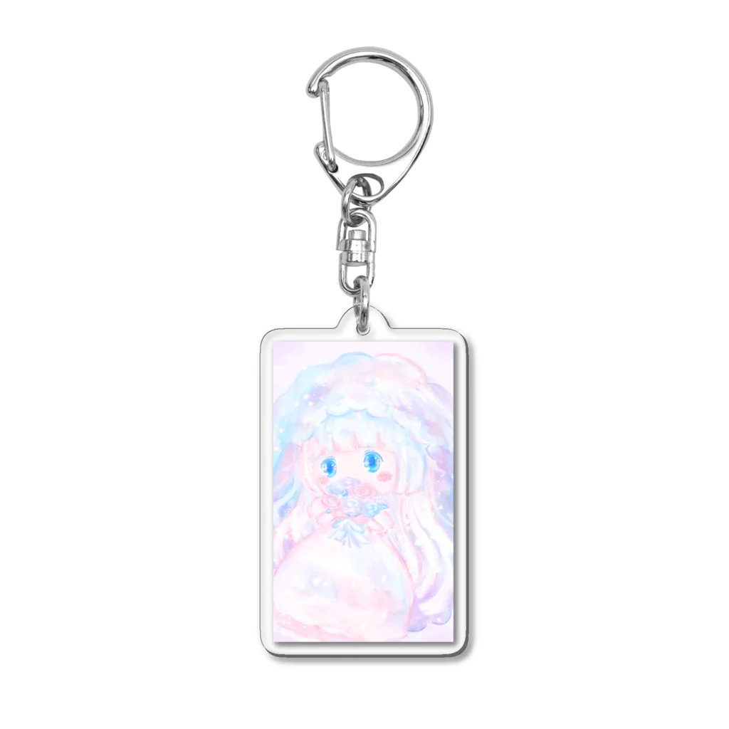 Miki(みき)Commissions Open!のこころ（ウェディング風コスチューム） Acrylic Key Chain