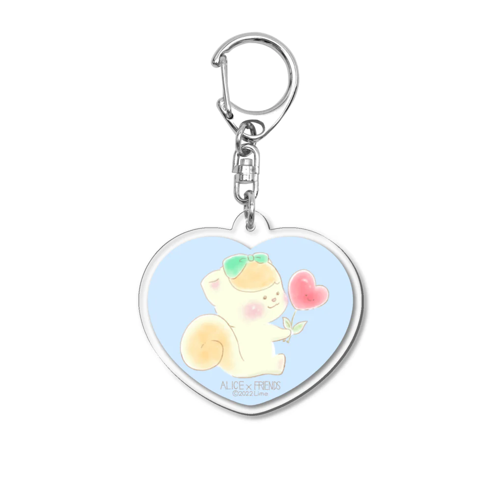 アリス×フレンズのアリス×フレンズ クリス ハート フラワー Acrylic Key Chain