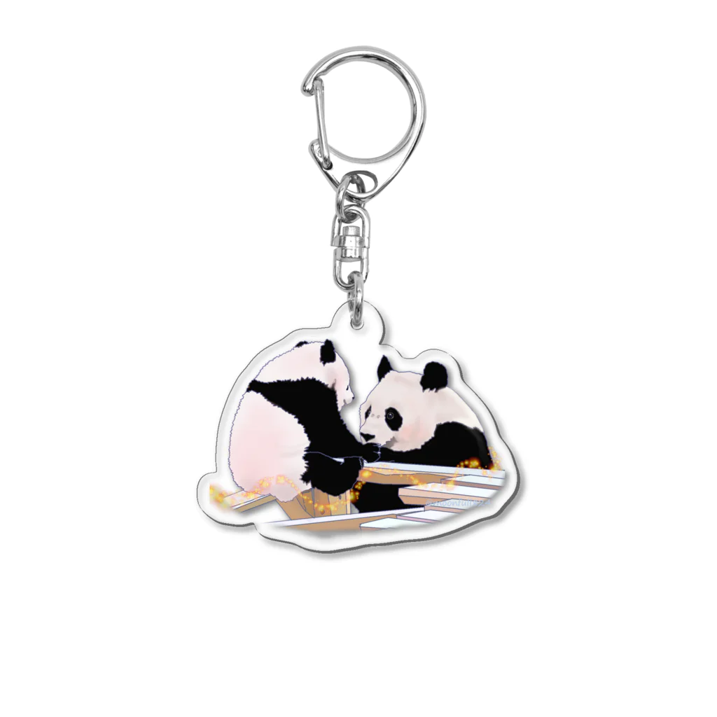 moonfullのそうだん　パンダ Acrylic Key Chain