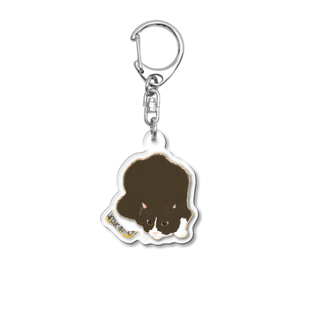 HEAVE₦LUSHの独特なポーズの猫アクキー Acrylic Key Chain