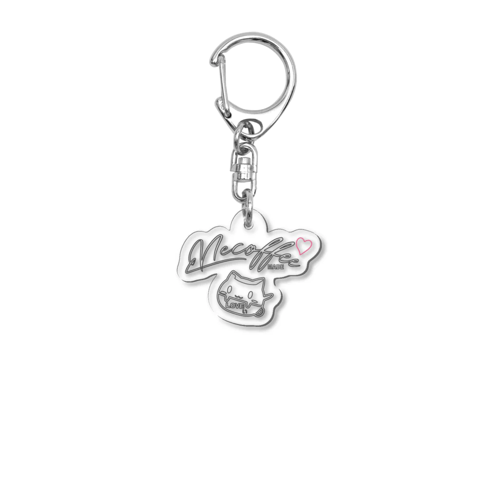 necoffeeのTシャツペット　ネコーヒーLOVEぃちゃん❤️ Acrylic Key Chain