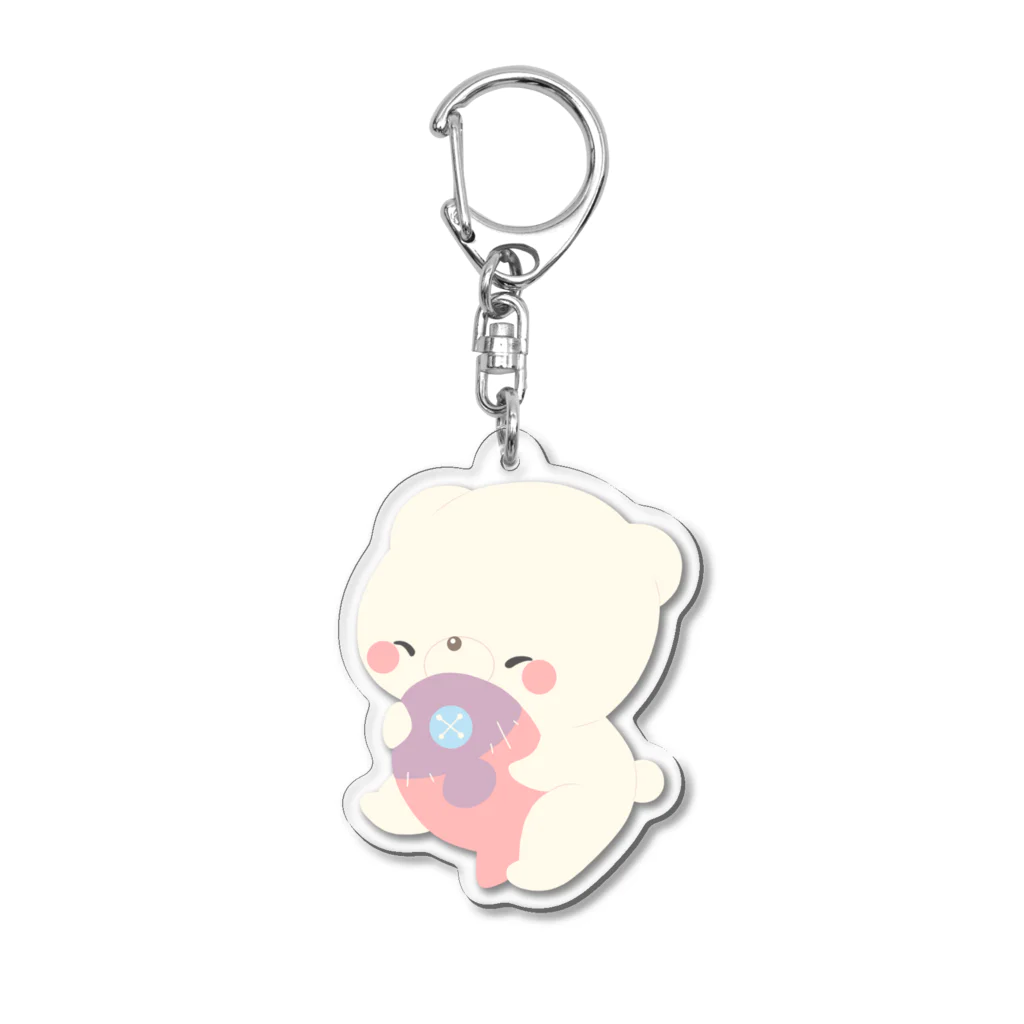 うさのこのしろくまちゃん Acrylic Key Chain