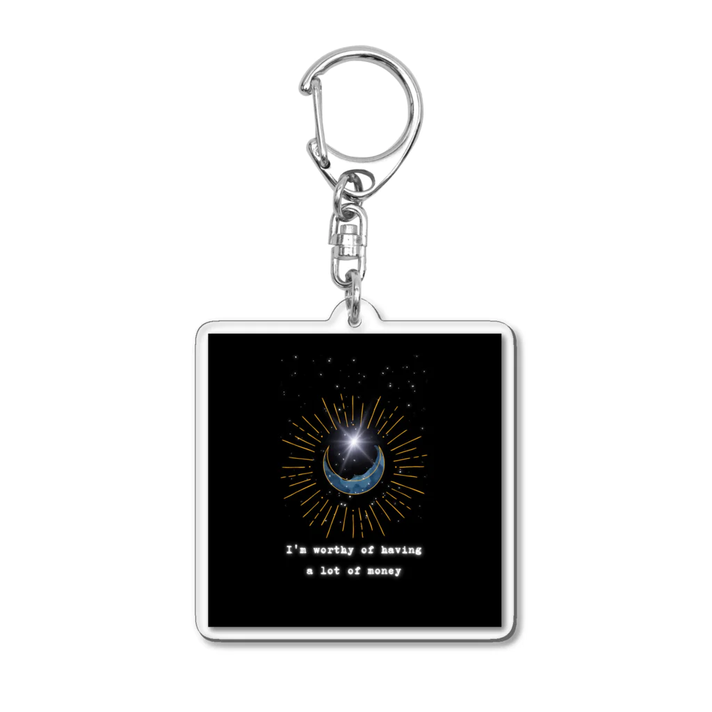 SeeVa:izm_888の月が満ちる Acrylic Key Chain