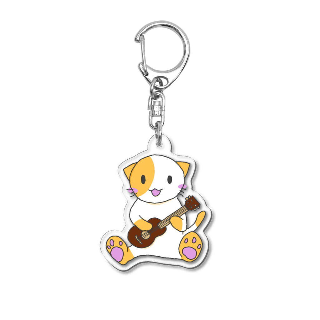 たみ★ずかんのウクレレとたみねこ Acrylic Key Chain