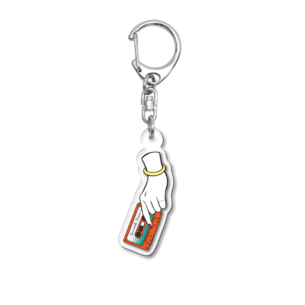 Mi-CRAFTWORKSのミックステープを君に(オレンジ) Acrylic Key Chain