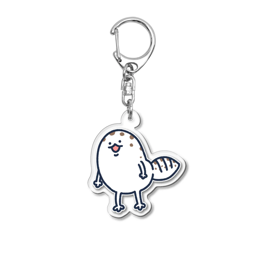 ムネタカの巣のヒョウモントカゲモドキ(白ぶち) Acrylic Key Chain