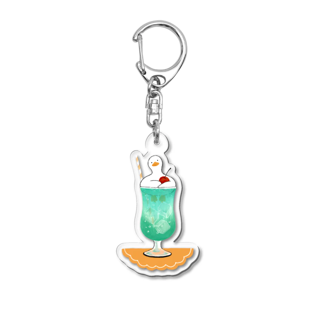 みさきのアヒルのメロンクリームソーダ Acrylic Key Chain