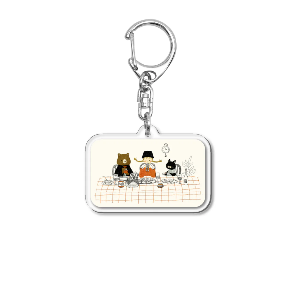 みさきのお気に入りのパンでティータイム Acrylic Key Chain