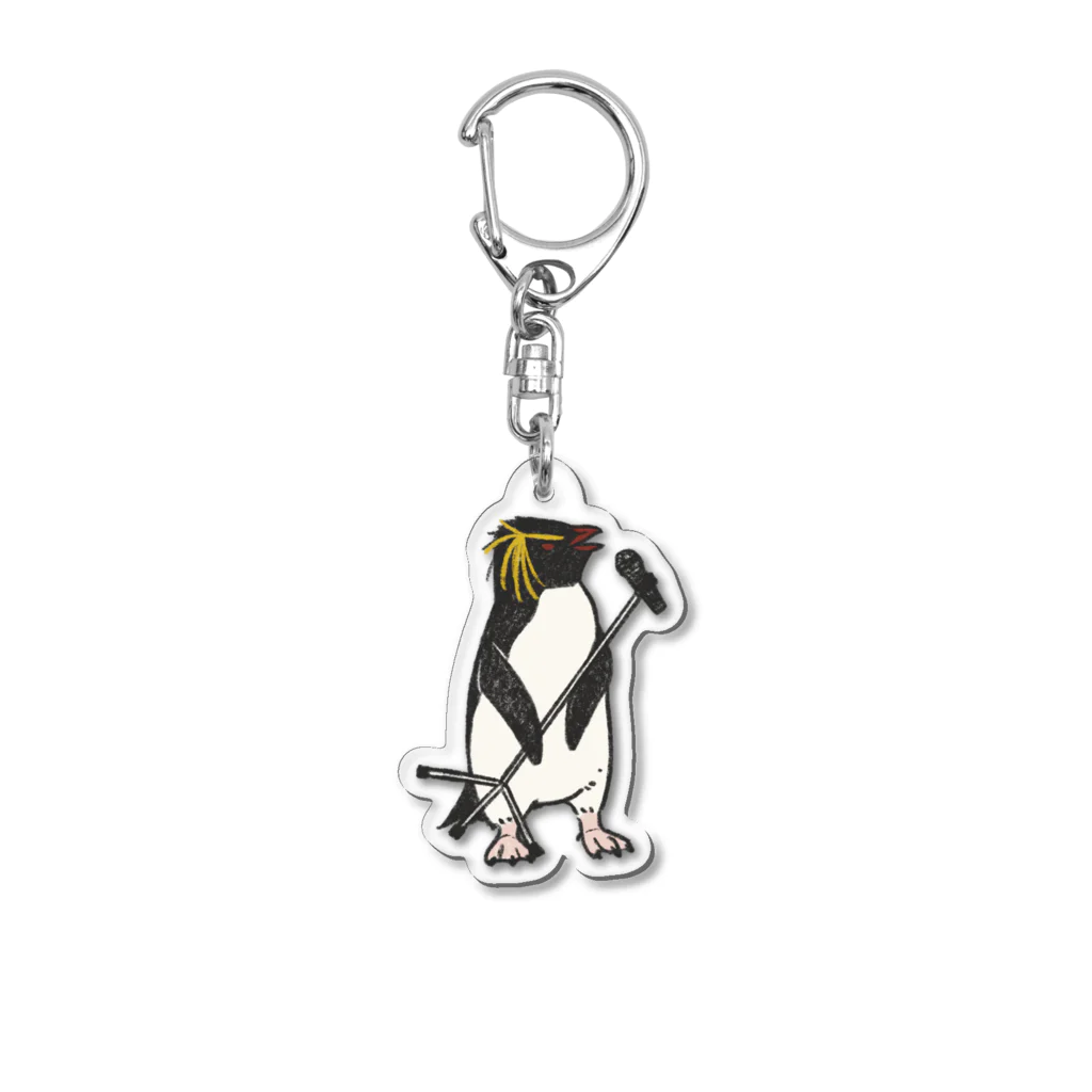 きゅう🐧イラストレーターのロック(ホッパー)バンド〜ボーカル〜 Acrylic Key Chain