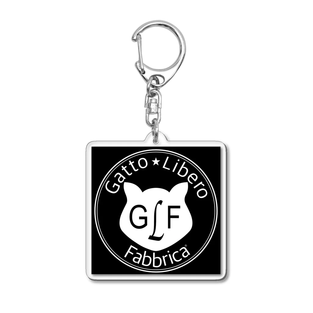 GattoLibero_FabbricaのGattoLiber Fabbricaマルロゴ Acrylic Key Chain